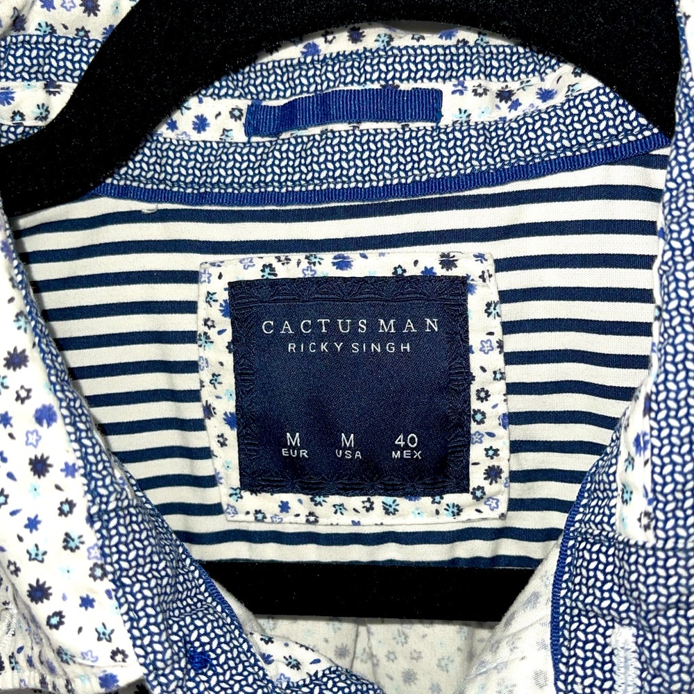 Cactus Man white Flora dress shirt